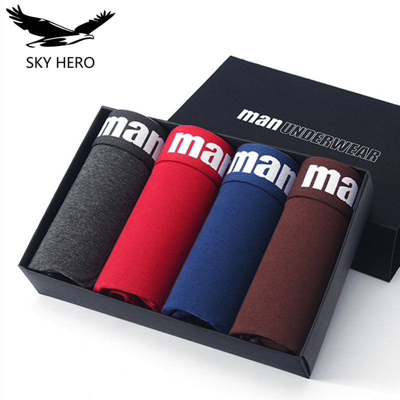 Boxer Brief Pack Cotton - 4 sztuk/partia bielizna męska bawełniane bokserki