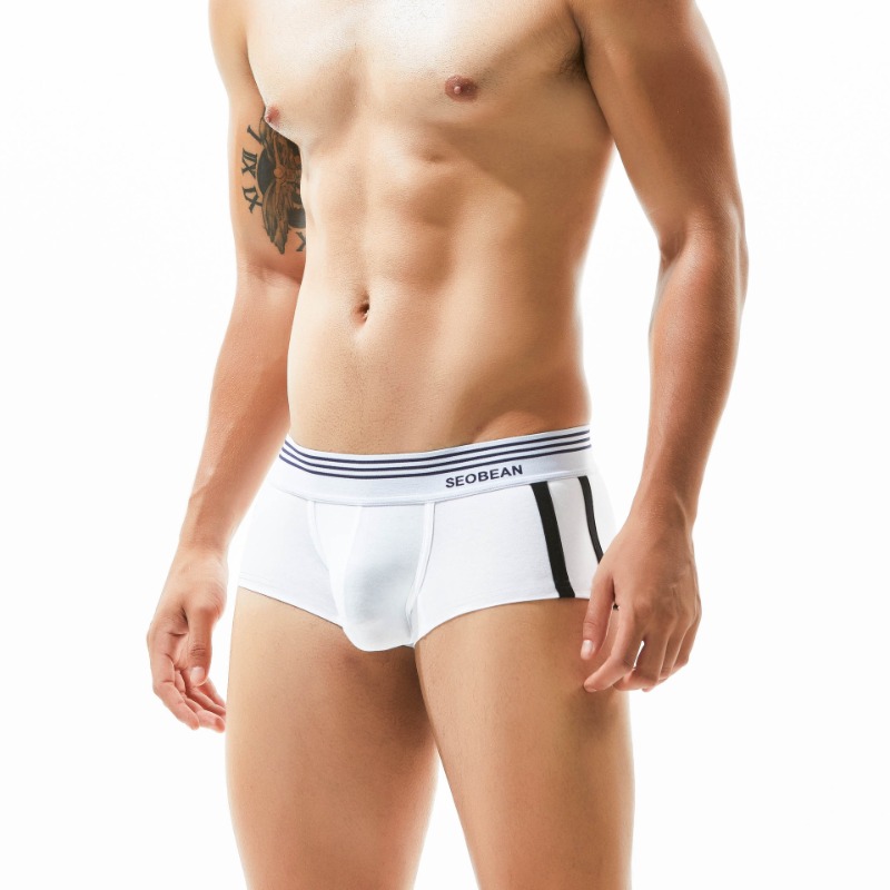 Boxer Brief Pack Cotton - Prosty jednolity kolor, bokserki męskie, bawełna,