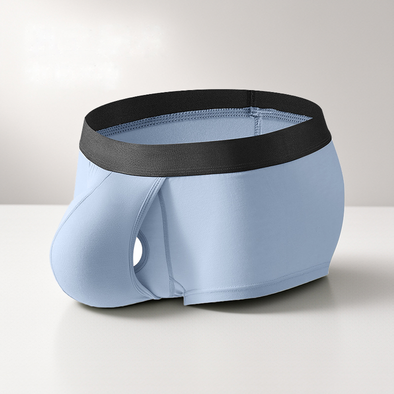 Bamboo Fiber Trunk - Męskie bokserki o średnim stanie, seksowna