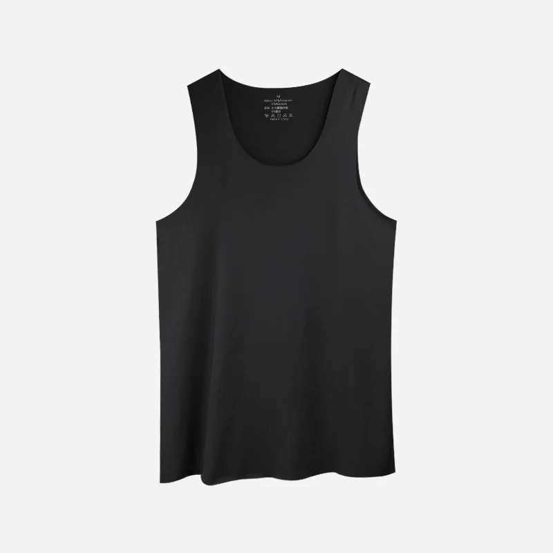 Undershirt Crew Neck - Męska cienka kamizelka z dekoltem w