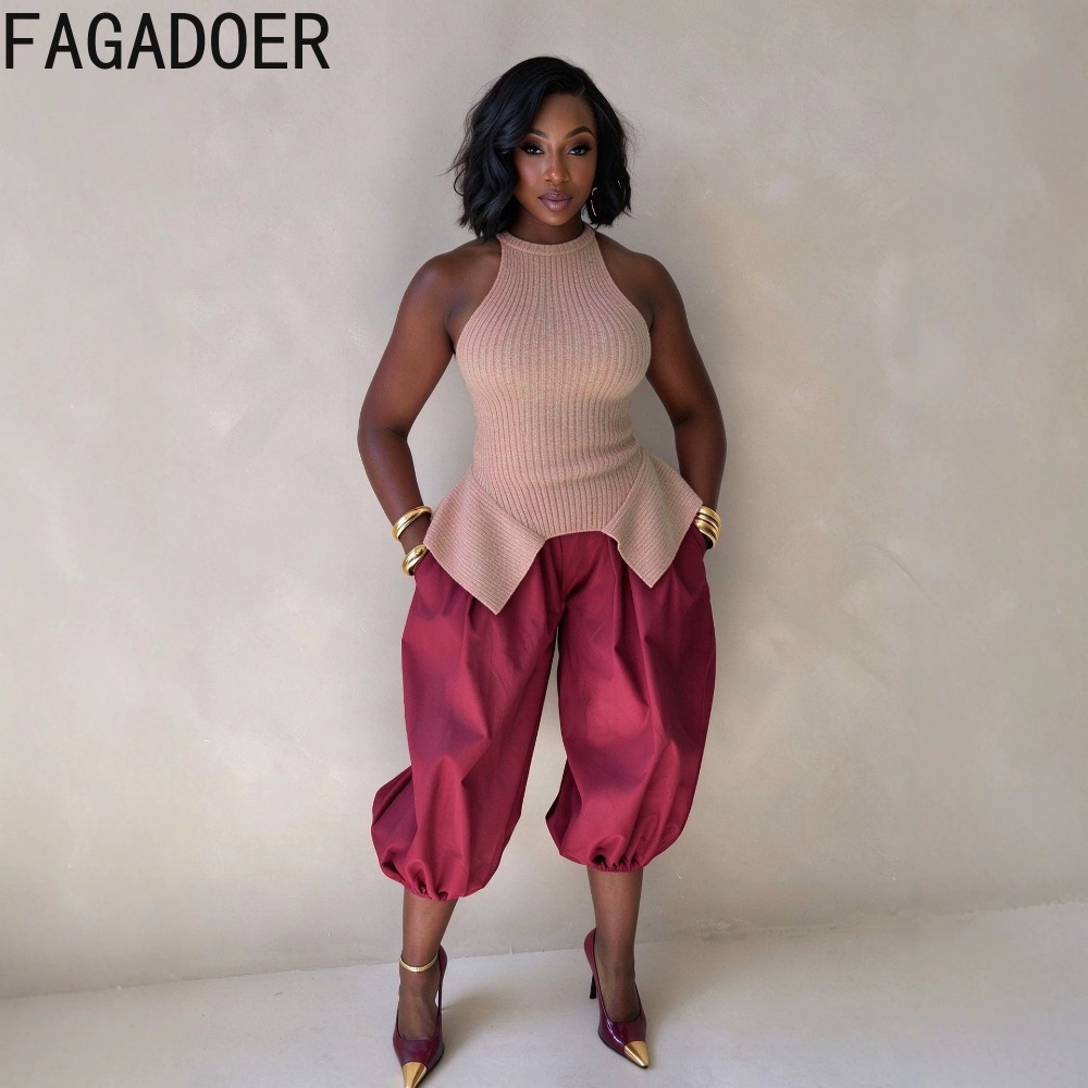 FAGADOER Damski swobodny top b – Tank Top Ribbed recenzja i cena