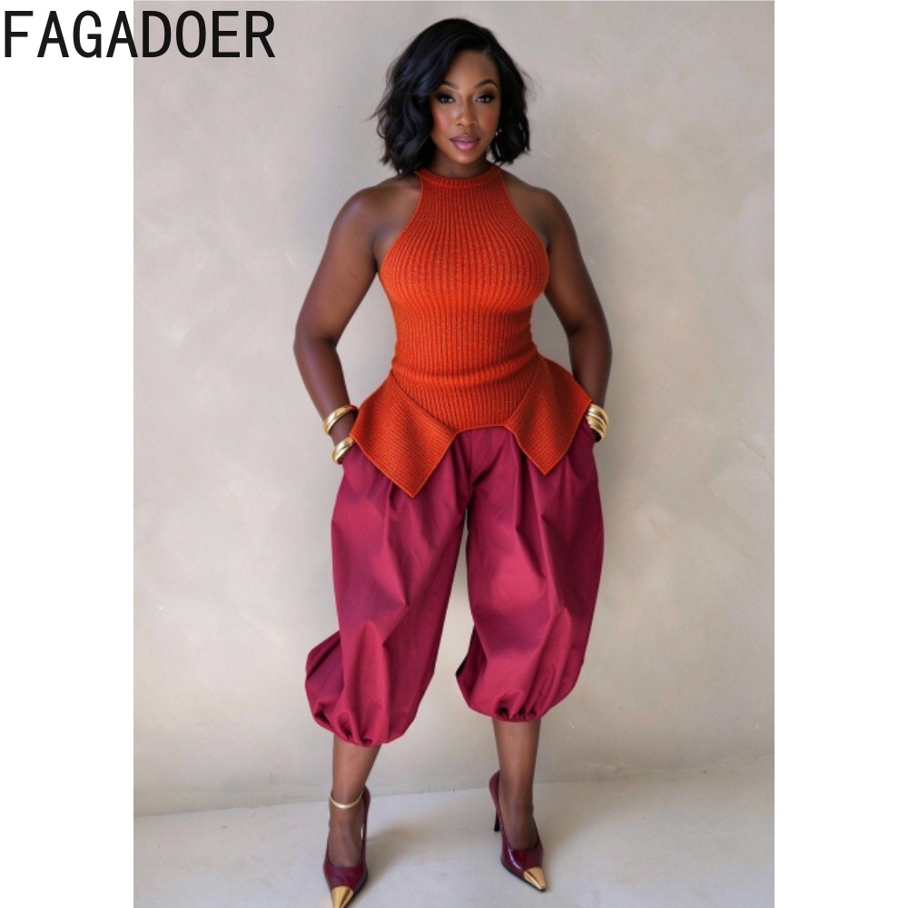 FAGADOER Damski swobodny top b – Tank Top Ribbed recenzja i cena
